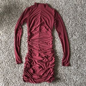 tiger mist red long sleeve dress XS Tiger Mist Red Sequin Mini dress. Long sleeve,